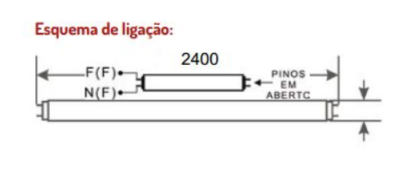 Lâmpada Tubo LED HO Importada Intral