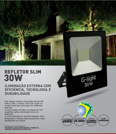 Refletores SLIM LED 30W