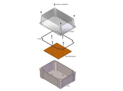 Caixa Multiuso Cinza TR SC IP65 200X140X140 mm